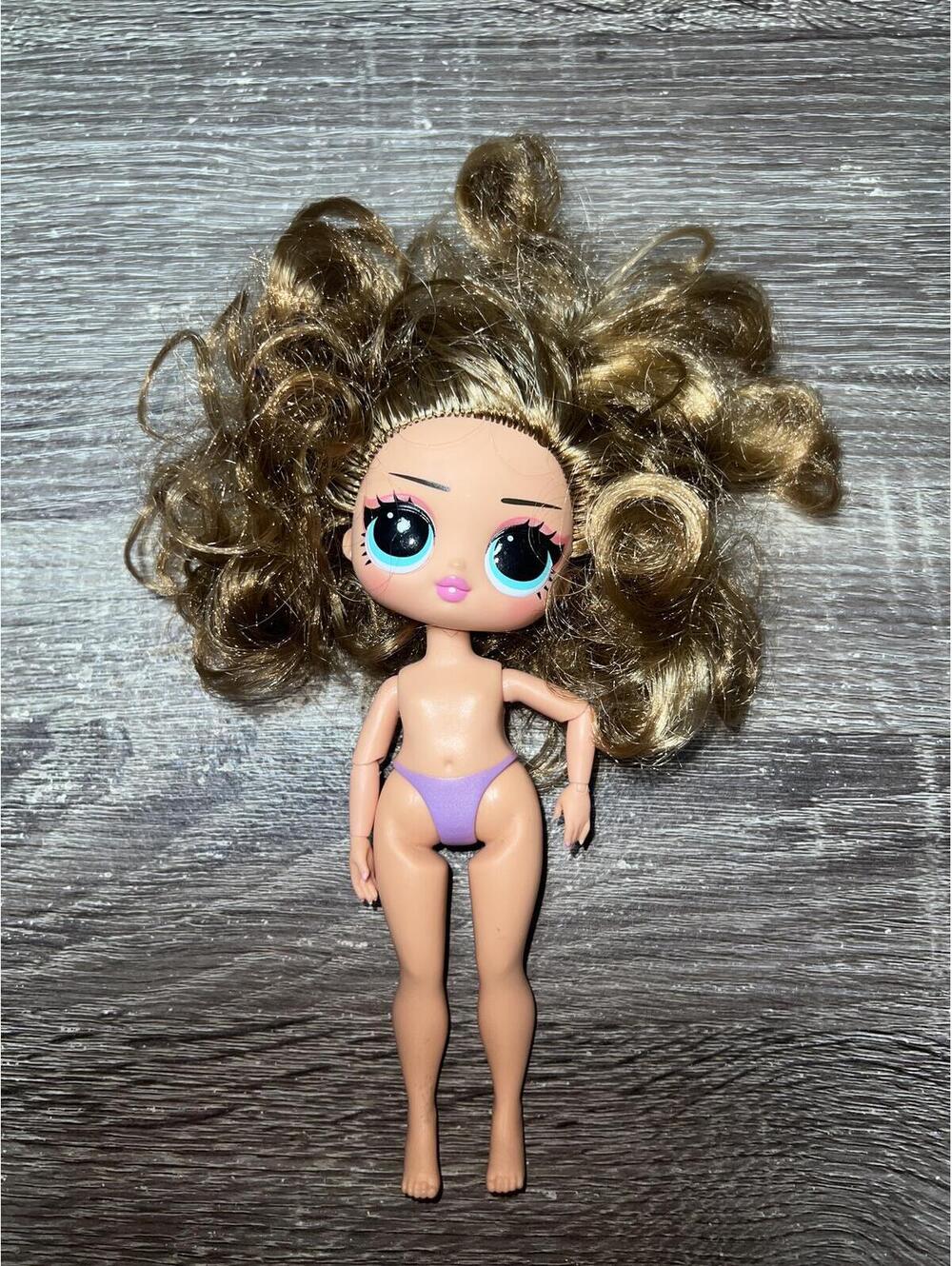 LOL Surprise Doll Blonde Curly Hair Purple Underwear